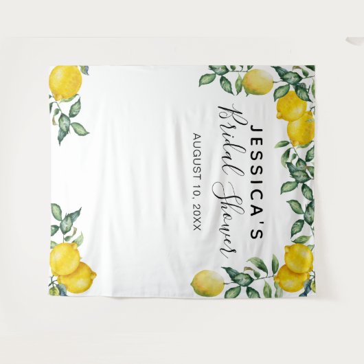 Citroenen Vrijgezellenfeest Achtergrond Fotocabine Wandkleed (Voorkant (horizontaal))