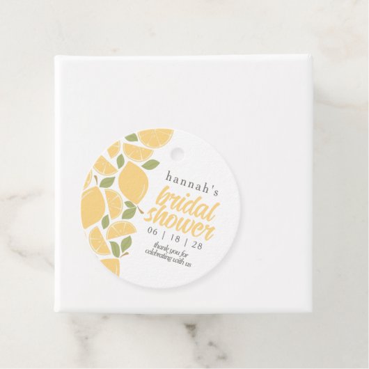 Citroenen Vrijgezellenfeest of bruiloft Bedankjes Labels (In situ)