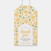 Citroenen Vrijgezellenfeest of bruiloft gepersonal Cadeaulabel (Voorkant)