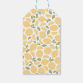 Citroenen Vrijgezellenfeest of bruiloft gepersonal Cadeaulabel (Achterkant)