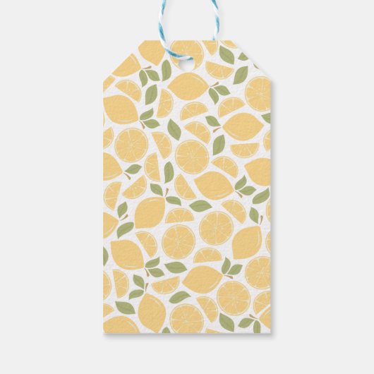 Citroenen Vrijgezellenfeest of bruiloft gepersonal Cadeaulabel (Achterkant)