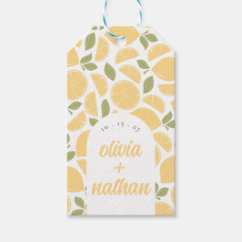 Citroenen Vrijgezellenfeest of bruiloft gepersonal Cadeaulabel