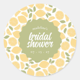 Citroenen Vrijgezellenfeest of bruiloft gepersonal Ronde Sticker