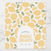 Citroenen Vrijgezellenfeest of bruiloft gepersonal Wijn Etiket (Enkel label)