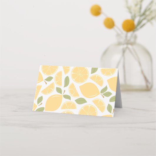 Citroenen Vrijgezellenfeest of bruiloft Plaatskaartje (Achterkant)