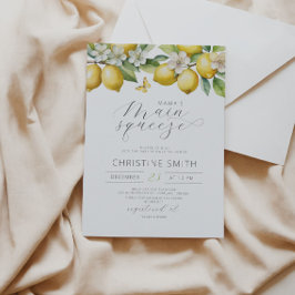 Citroenen Vruchten Citrus Baby shower Invitation Kaart