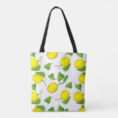 Citroenen Waterverf Fruit Citrus Geel Tote Bag (Achterkant)