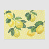 citroenen waterverf polka-stippen, vers rustig tissuepapier (Voorkant)