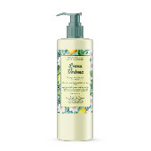 Citroenen & witte bloemen waterdicht cosmetica lab voedselcontainer etiket