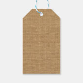 Citroenen zelfgemaakte Limoncello rustieke jute Cadeaulabel (Achterkant)