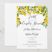 Citroenenbloesem Bruiloft Koppels Bruiloftsfeest Kaart (Voorkant / Achterkant)