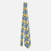 Citroenenpatroon Heren Zijden Das (Achterkant)