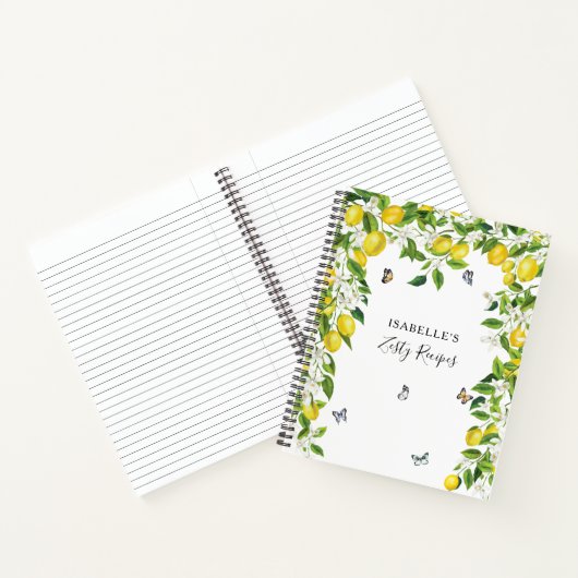 Citroenenrecept Notitieboek (Binnen)
