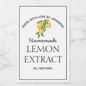 Citroenextract-etiket Wijn Etiket (Enkel label)