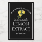 Citroenextract-etiket Wijn Etiket (Enkel label)