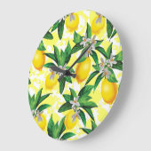 Citroenfantasie: Creatief bloemenpatroon Grote Klok (Hoek)
