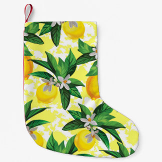 Citroenfantasie: Creatief bloemenpatroon Kleine Kerstsok