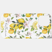 Citroenfruit en bladeren Pattern Waterverf Case-Mate iPhone Case (Achterkant (horizontaal))