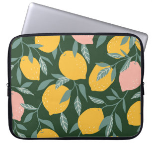  citroenfruit naadloos patroon laptop sleeve