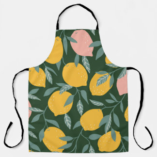 citroenfruit naadloos patroon schort