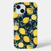 Citroengeel bladpatroon Case-Mate iPhone case (Achterkant)