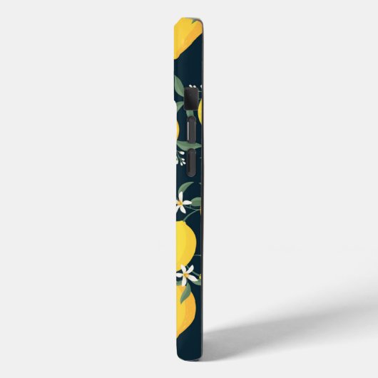 Citroengeel bladpatroon Case-Mate iPhone case (Achterkant / Links)