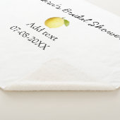 Citroengeel bruidsfeest modern eenvoudig minimaal  sherpa deken (3/4)