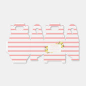 Citroengeel en roze Waterverf Baby Girl Shower Bedankdoosjes (Uitgevouwen)