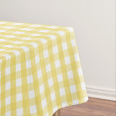 Citroengeel Gingham Tafelkleed (Voorbeeld)