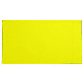 Citroengeel King Size Kussen Hoesje Paar Kussensloop (Voorkant-Rechts)