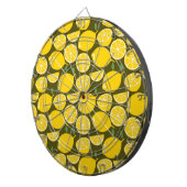 Citroengeel Modern Fun Schattige Dartbord (Voorkant Rechts)