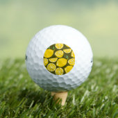 Citroengeel Modern Fun Schattige Golfballen (Insitu Shirt)
