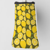 Citroengeel Modern Fun Schattige Golfheadcover (Draai 90)