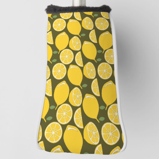 Citroengeel Modern Fun Schattige Golfheadcover (Draai 90)