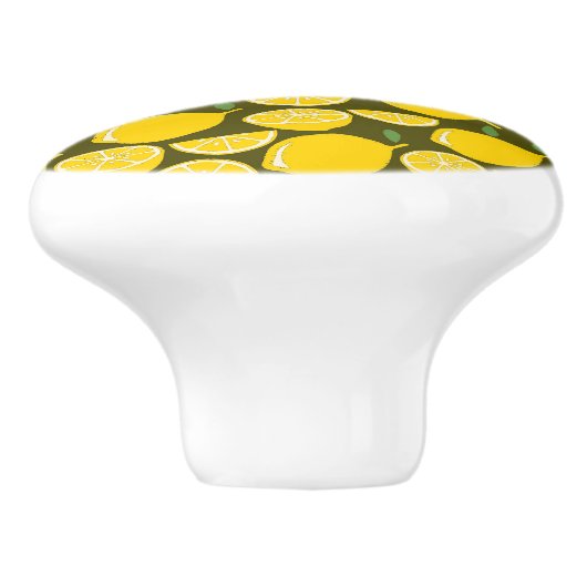 Citroengeel Modern Fun Schattige Keramische Knop (Zijkant)