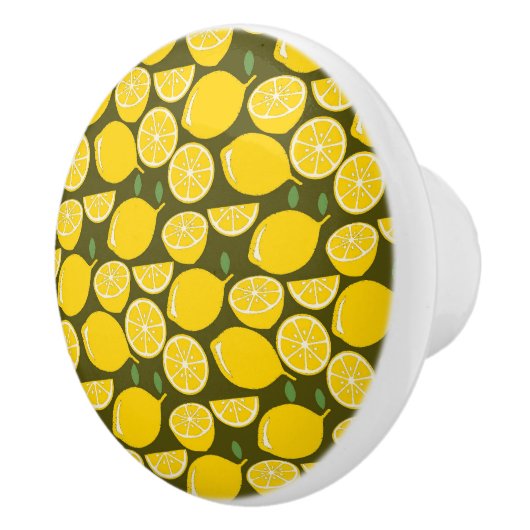 Citroengeel Modern Fun Schattige Keramische Knop (Rechts)