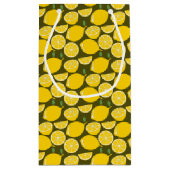 Citroengeel Modern Fun Schattige Klein Cadeauzakje (Achterkant)