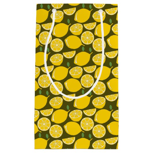 Citroengeel Modern Fun Schattige Klein Cadeauzakje (Voorkant)