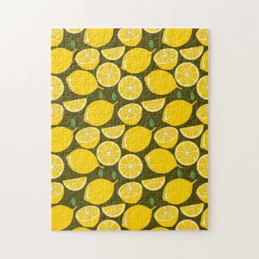 Citroengeel Modern Fun Schattige Legpuzzel (Verticaal)