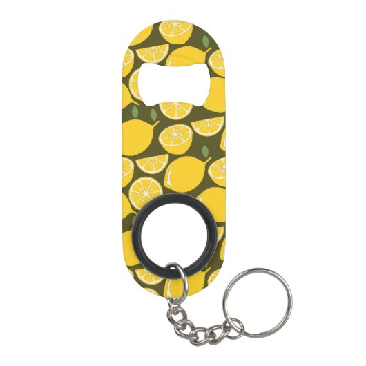Citroengeel Modern Fun Schattige Mini Flessenopener (Achterkant)