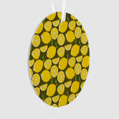 Citroengeel Modern Fun Schattige Ornament (voorkant)