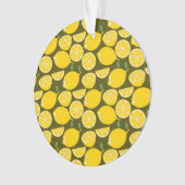 Citroengeel Modern Fun Schattige Ornament (voorkant)