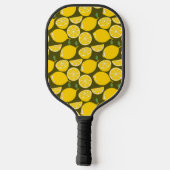 Citroengeel Modern Fun Schattige Pickleball Paddle (Achterkant)