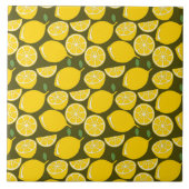 Citroengeel Modern Fun Schattige Tegeltje (Voorkant)