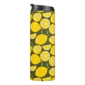 Citroengeel Modern Fun Schattige Thermosbeker (Geroteerd rechts)