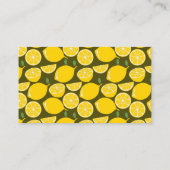 Citroengeel Modern Fun Schattige Visitekaartje (Achterkant)