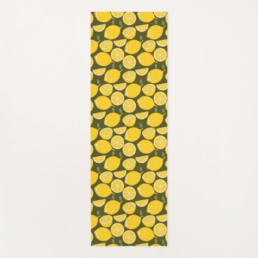 Citroengeel Modern Fun Schattige Yogamat (Voorkant)
