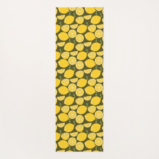 Citroengeel Modern Fun Schattige Yogamat (Achterkant)