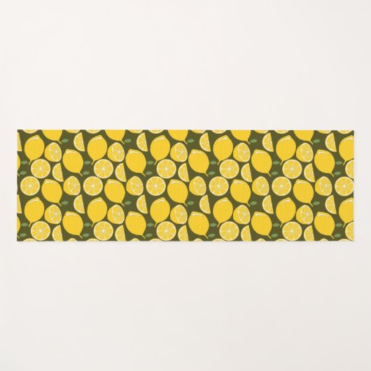 Citroengeel Modern Fun Schattige Yogamat (Voorkant (horizontaal))