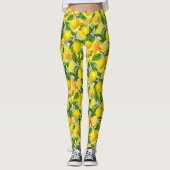 Citroengeel & Pillen Gezondheidspatroon Leggings (Voorkant)